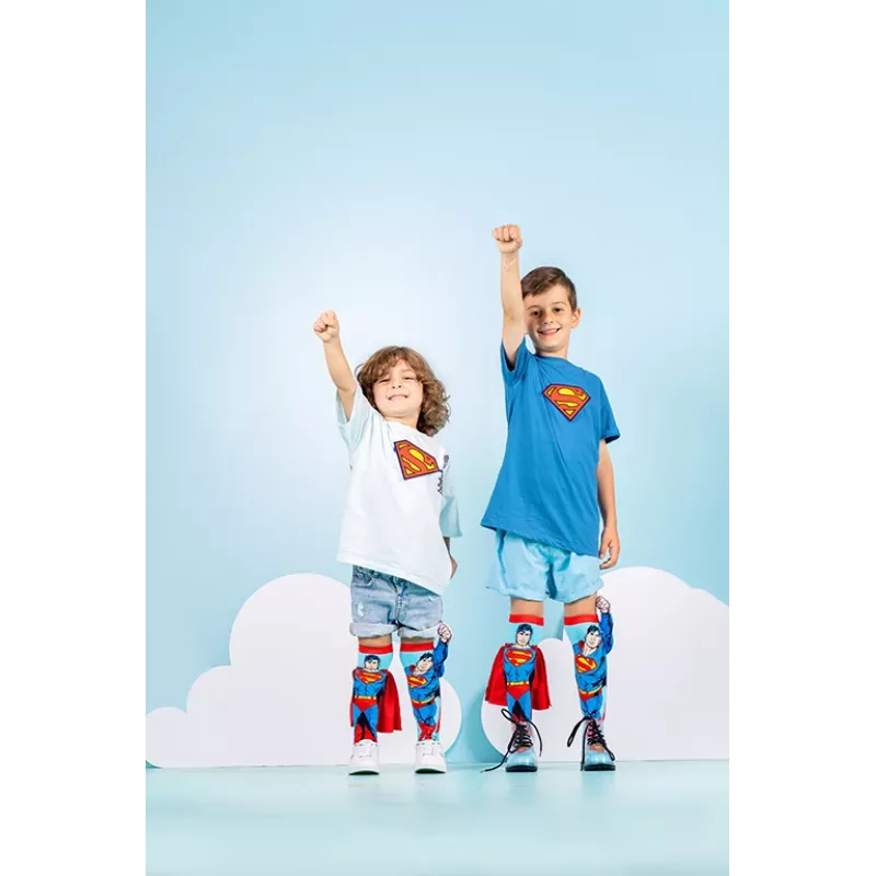 MADMIA lasten polvisukat sukat Superman viitta käsivarsi 3D DC Comics / Ms001