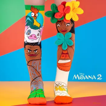 MADMIA lasten polvisukat sukat Vaiana Moana 2 kukat 3D Maui Disney / Md026