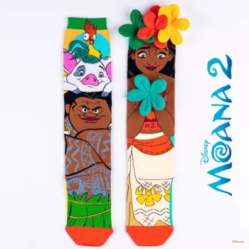 MADMIA lasten polvisukat sukat Vaiana Moana 2 kukat 3D Maui Disney / Md026
