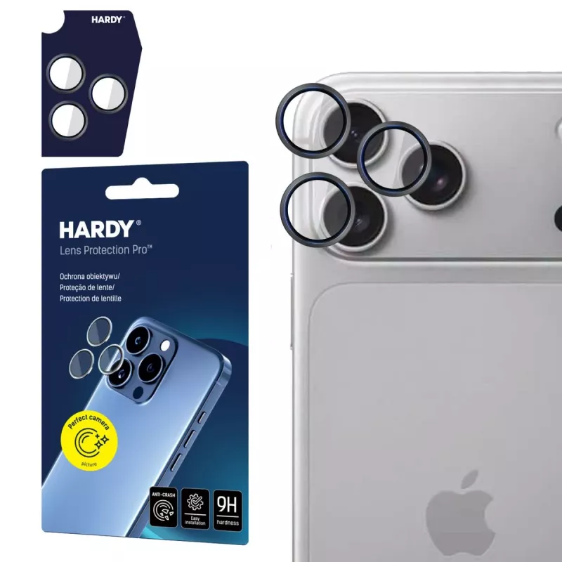 3MK PROTECTION Apple iPhone 18 Pro / 18 Pro Max – HARDY Lens Protection Pro musta