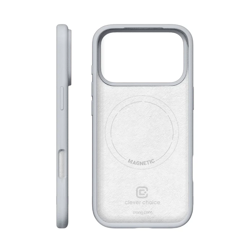 Crong Color Cover Magnetic – MagSafe-kuori iPhone 18 Pro Max / 17 Pro Max (harmaa)