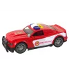 LEAN TOYS paloauto 1:14 valoilla ja äänellä, punainen