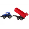 LEAN TOYS traktori perävaunulla maatalousajoneuvo maatila sininen