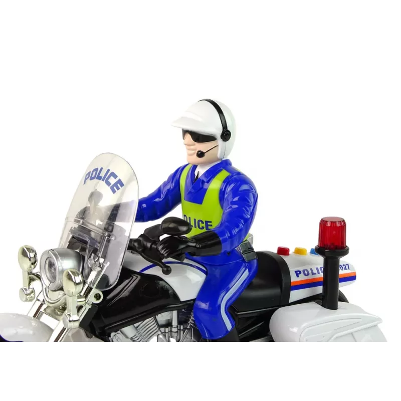 LEAN TOYS poliisimoottoripyörä moottori poliisiäänet valot poliisiauto