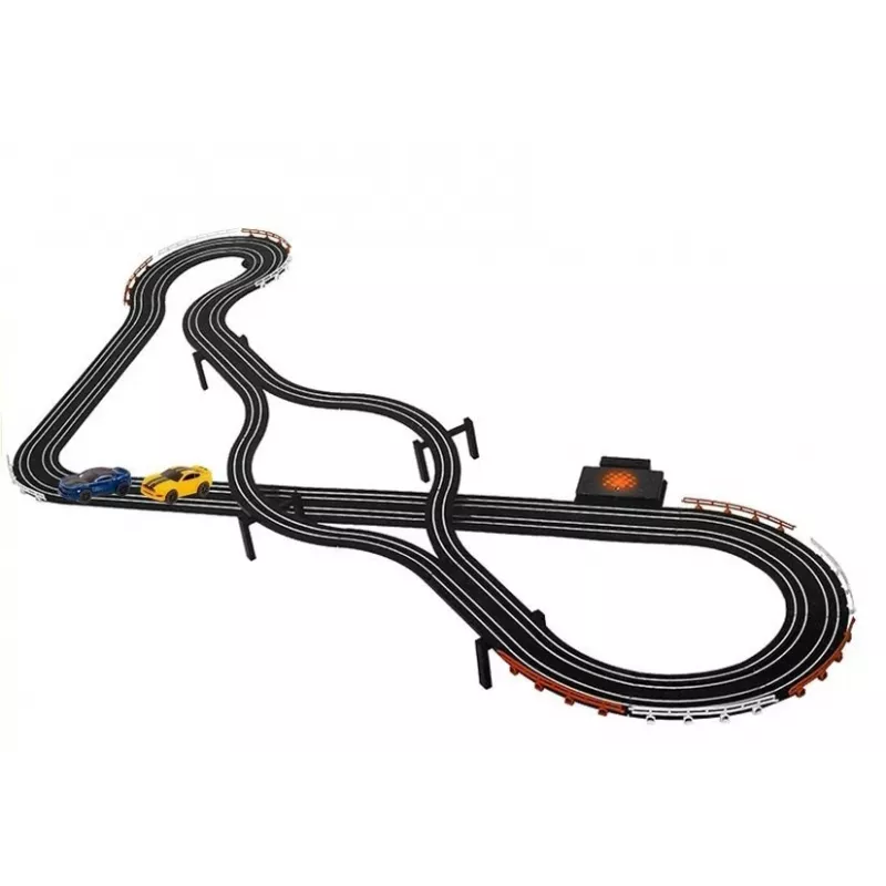 LEAN TOYS kilparata 2 autoa ohjain slotcars