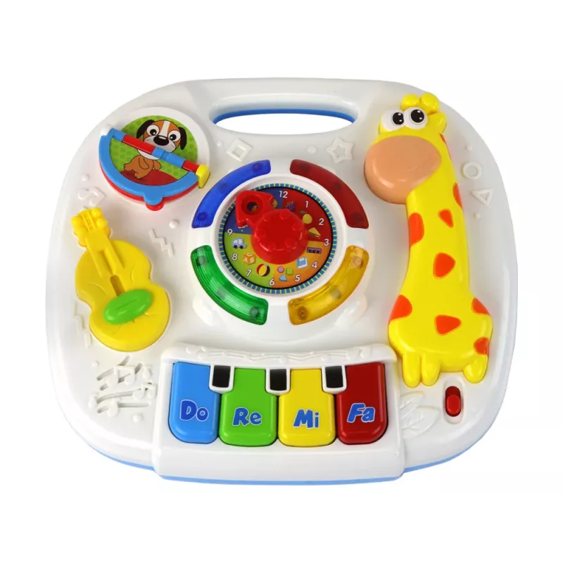 LEAN TOYS opetuksellinen interaktiivinen 2-in-1 leikkipöytä pienille lapsille