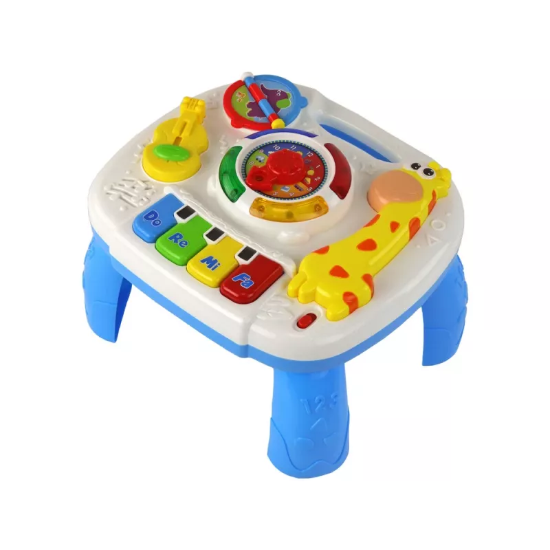 LEAN TOYS opetuksellinen interaktiivinen 2-in-1 leikkipöytä pienille lapsille