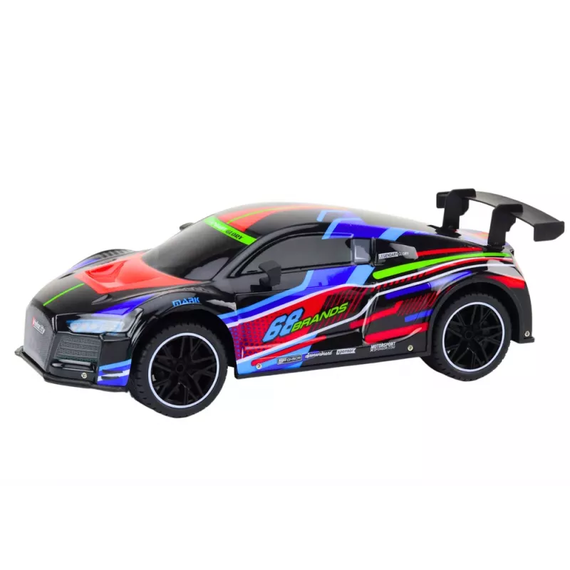 LEAN TOYS RC-urheiluauto 1:10 25 km/h valot musta