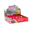 LEAN TOYS paloauto 1:32 avautuvilla ovilla, valo ja ääni, veto, punainen