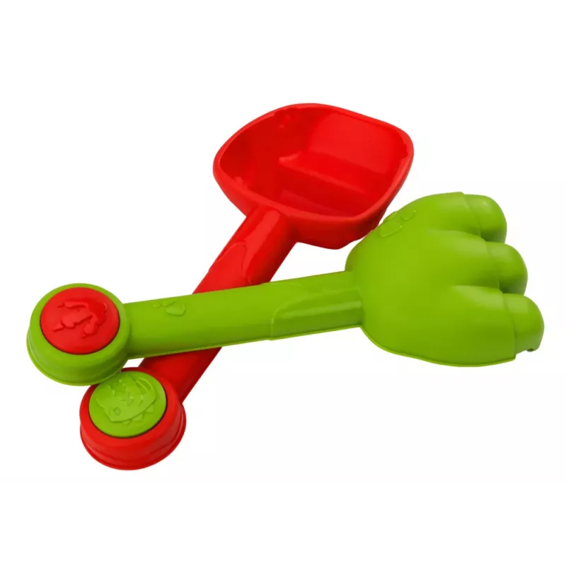 LEAN TOYS hiekkasangollinen setti suihkulla, lastalla, haravalla, muoteilla, dinosaurus