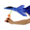 LEAN TOYS styrox-taistelulentokone sinisellä linkolaukaisimella