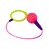 LEAN TOYS Skipper hula hop hyppynaru, pinkki, LED