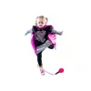 LEAN TOYS Skipper hula hop hyppynaru, pinkki, LED