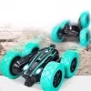 LEAN TOYS Twister stunt-auto käsieleohjaus kaukosäädin sininen