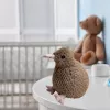 LEAN TOYS pehmolelu kiivi lintu pehmolelu maskotti pehmoeläin tummanruskea 25 cm