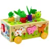 LEAN TOYS puupalapeli Happy Farm magneettinen matolajittelija