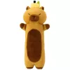 LEAN TOYS pehmolelu kapybara maskotti hedelmä pitkällä rullatyynyllä ruskea 45 cm