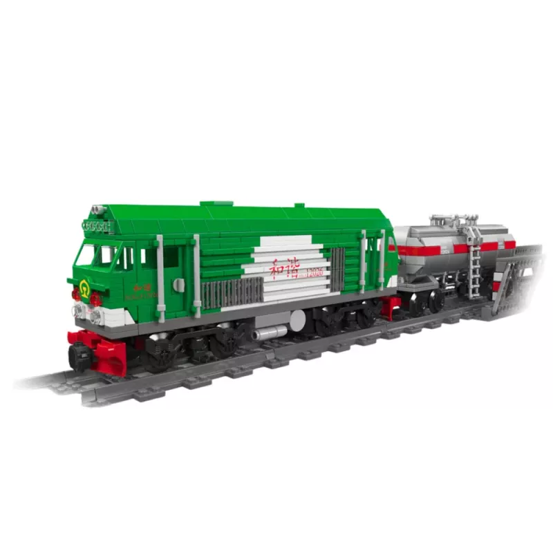 LEAN TOYS rakennuspalikat kauko-ohjattava panssarijuna RC 1090 kpl