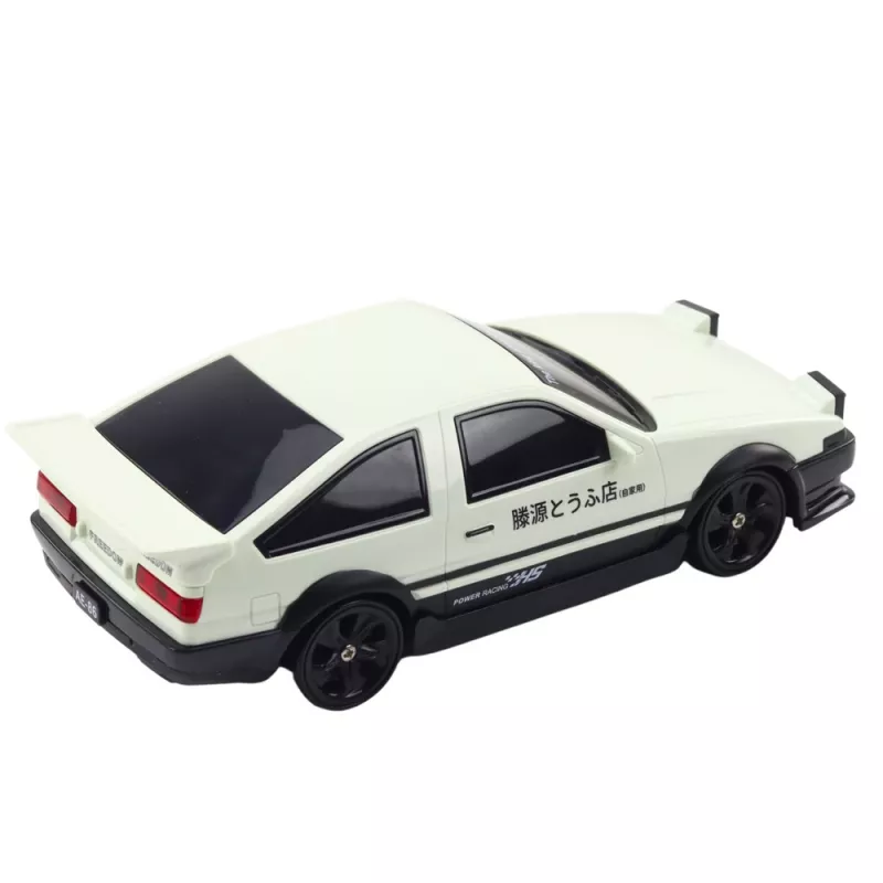 LEAN TOYS drift-auto vaihdettavilla pyörillä kauko-ohjattava RC 4WD valkoinen