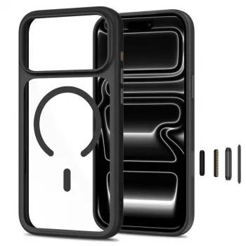 TECH-PROTECT MAGONE MAGSAFE CC + GLASS 2-PACK IPHONE 17 PRO / 18 PRO MUSTA/LÄPINÄKYVÄ