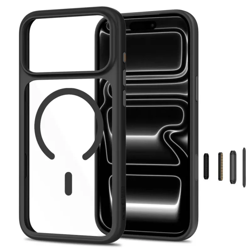 TECH-PROTECT MAGONE MAGSAFE CC + GLASS 2-PACK IPHONE 17 PRO / 18 PRO MUSTA/LÄPINÄKYVÄ