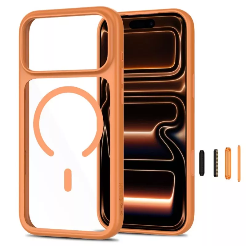 TECH-PROTECT MAGONE MAGSAFE CC + GLAS 2ER-PACK IPHONE 17 PRO MAX / 18 PRO MAX COSMIC ORANGE/CLEAR