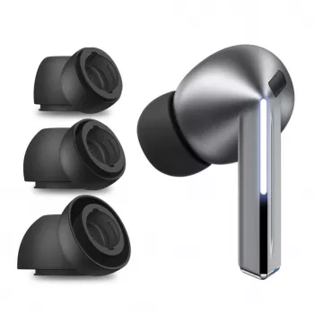 Tech-Protect korvakappaleet Samsung Galaxy Buds 3 Pro koissa S / M / L – musta (3 kpl)