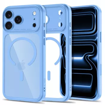 TECH-PROTECT MAGPEAK MAGSAFE CC IPHONE 17 PRO / 18 PRO VAALEANSININEN/LÄPINÄKYVÄ