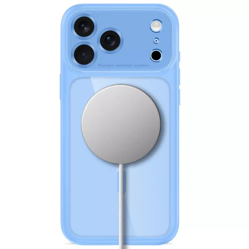 TECH-PROTECT MAGPEAK MAGSAFE CC IPHONE 17 PRO / 18 PRO VAALEANSININEN/LÄPINÄKYVÄ