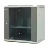 EMITER EM/AP6412 12U seinäasennettava verkkokaappi 600x450x635mm lasietu musta