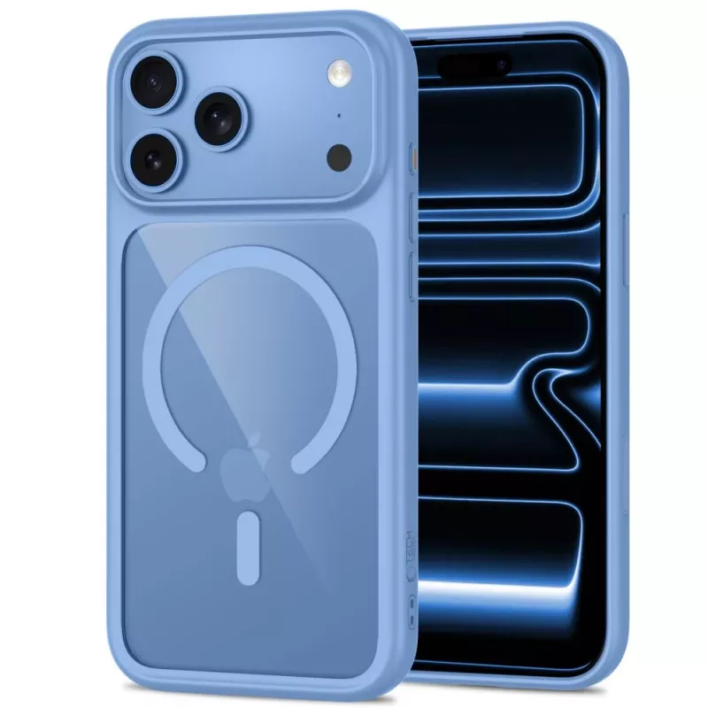 TECH-PROTECT MAGONE MAGSAFE CC + GLAS 2ER-PACK IPHONE 17 PRO / 18 PRO VAALEANSININEN/KIRKAS