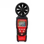 HABOTEST HT625B digitaalinen anemometri USB:lla, tuulennopeus-/lämpötila-/ilmamäärämittari, taustavalaistu LCD, ulkoinen siipipyöräanturi