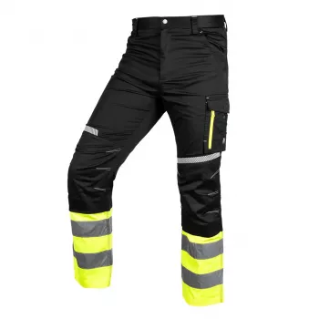 NEO TOOLS 81-795-S varoitusajohousut musta/keltainen koko S