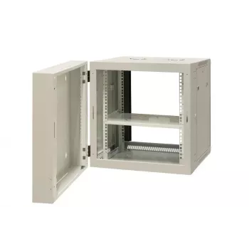 EMITER EM/AH6512 12U seinäasennettava verkkokaappi, 600×550×635 mm, lasiovi