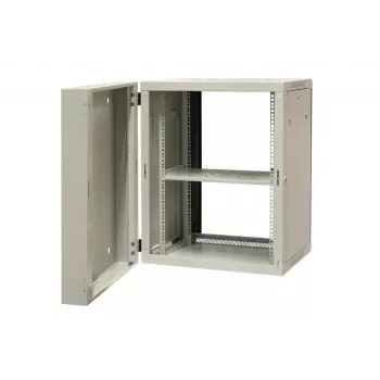 EMITER EM/AH6515 15U seinäasennettava verkkokaappi 600x550x770 mm, karkaistu lasiovi, musta