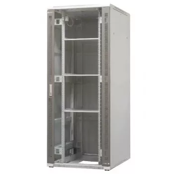 EMITER EM/SH05D-8042 vapaasti seisova palvelinkaappi 42U 800x1000x1980 mm musta lasi-/teräsovi