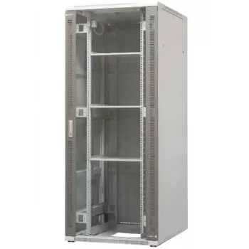 EMITER EM/SH05D-8042 vapaasti seisova palvelinkaappi 42U 800x1000x1980 mm musta lasi-/teräsovi