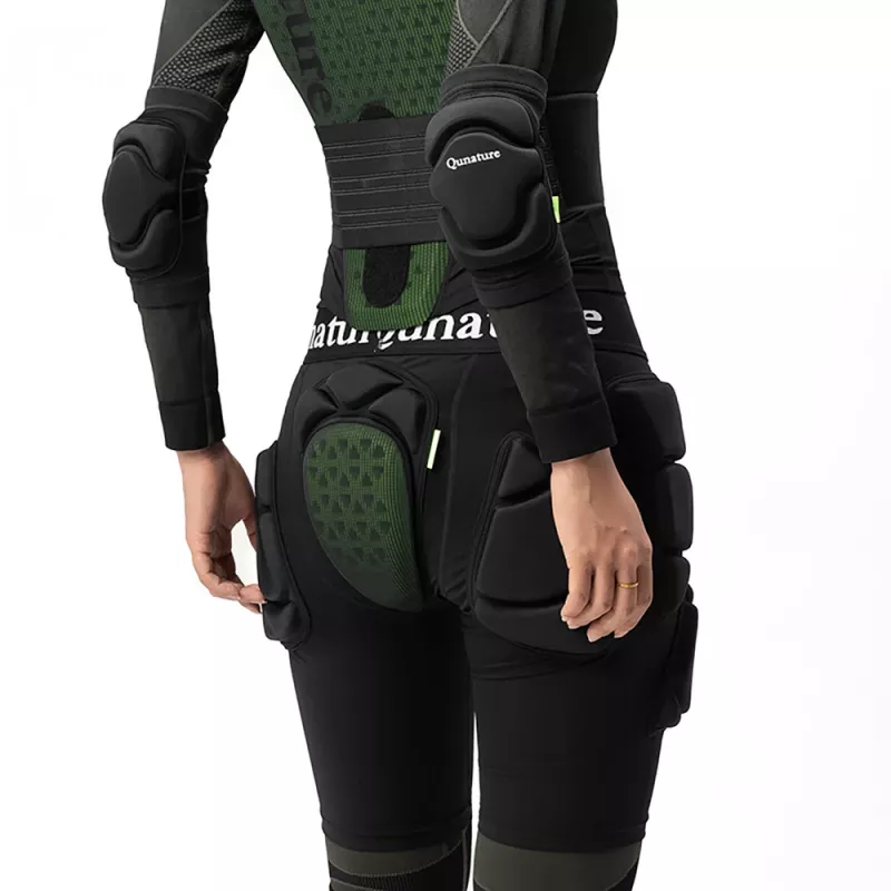 Qunature Ski Advanced L lantiopanssarit - laskettelu lumilautailu luistelu - musta