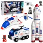 LEAN TOYS suuri avaruussarja asema raketti shuttle-tutkimusajoneuvo astronautit