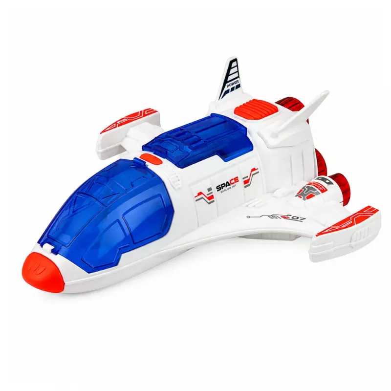 LEAN TOYS suuri avaruussarja asema raketti shuttle-tutkimusajoneuvo astronautit