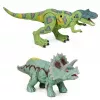 LEAN TOYS dinosaurus-tutkimusasemasarja, jossa dinosaurusfiguurit, torni, häkki ja tarvikkeet
