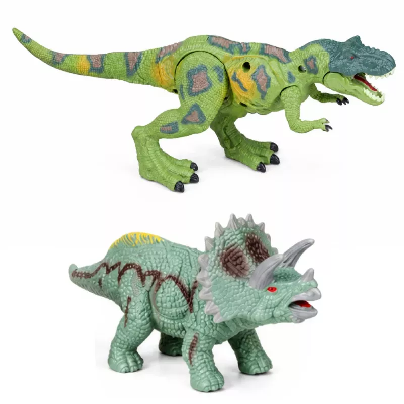 LEAN TOYS dinosaurus-tutkimusasemasarja, jossa dinosaurusfiguurit, torni, häkki ja tarvikkeet