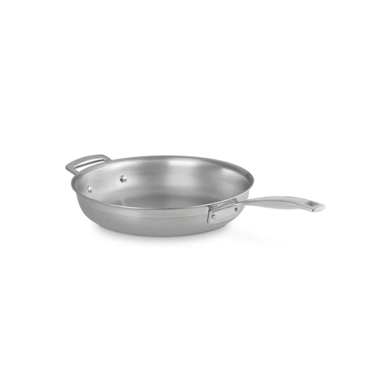 LE CREUSET 3-kerroksinen ruostumaton teräspaistinpannu ilman pinnoitetta Ø28cm