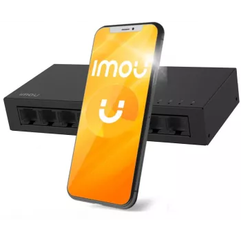 IMOU SF108 8-porttinen Fast Ethernet -kytkin, hallitsematon, pöytämalli, metallikotelo, 10/100 Mbps, Plug and Play