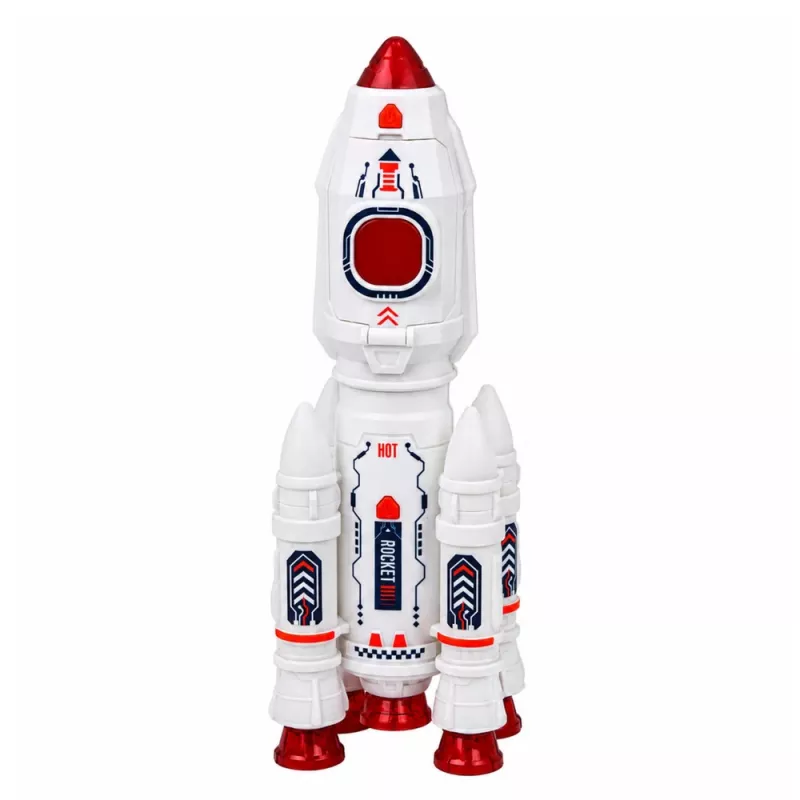 LEAN TOYS avaruussetti raketteja shuttle-astronautteja moduuli valot äänet