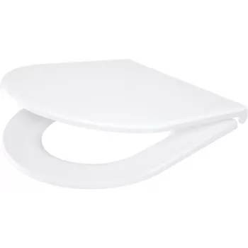 DEANTE CGN_6SOZ ohut WC-istuin Soft-Close- ja Quick-Release-toiminnoilla, D-muoto, valkoinen