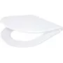 DEANTE CGN_6SOZ ohut WC-istuin Soft-Close- ja Quick-Release-toiminnoilla, D-muoto, valkoinen