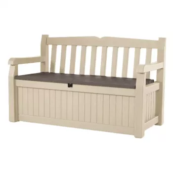 KETER säilytyspenkki Eden puutarhapenkki 265L beige