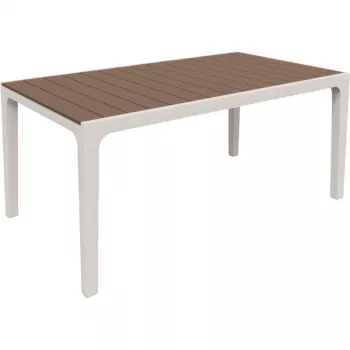 Keter Harmony puutarhapöytä valkoinen/beige 29201231587