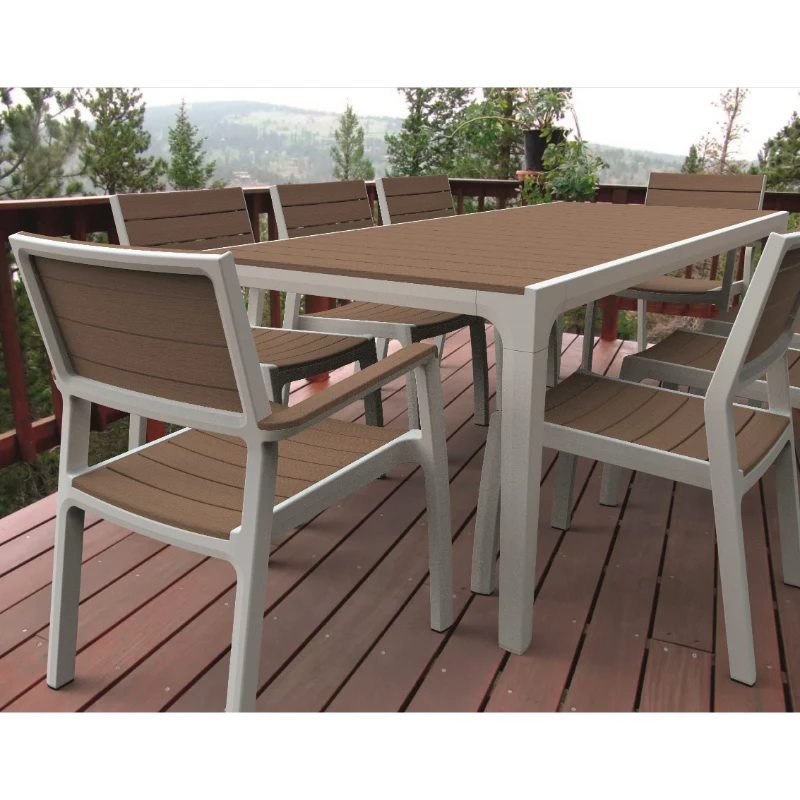 Keter Harmony puutarhapöytä valkoinen/beige 29201231587